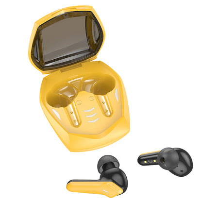 EW28 Magic True Wireless Bluetooth Gaming Headset (Black, Yellow Color) - hocotech