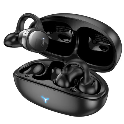 EW57 Auspicious Clip-on True Wireless Bluetooth Headset (Black,White Color) - hocotech