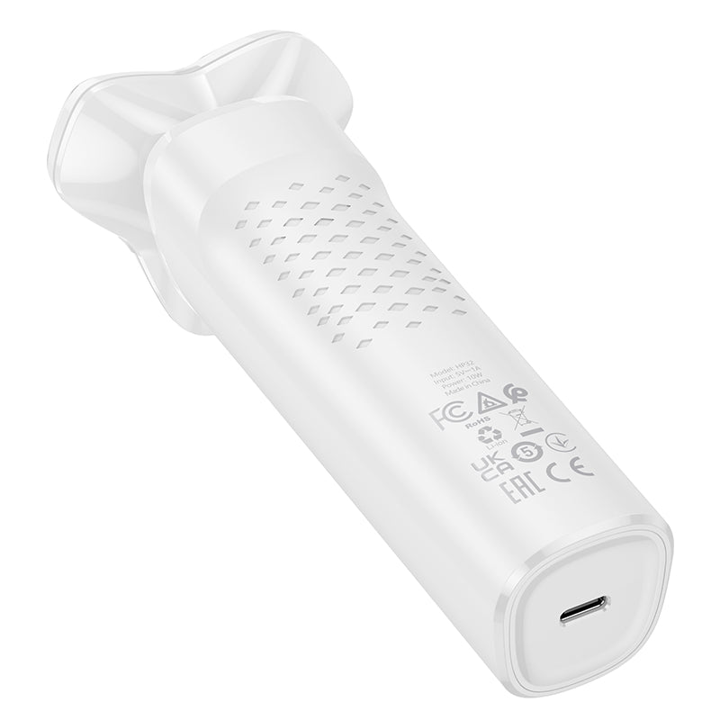 HP32 Dry and Wet Three-Blade Electric Dual Shaver (Black, White Color) - hocotech