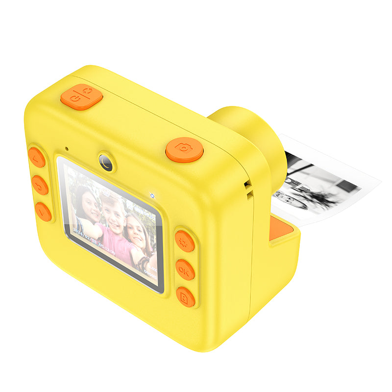 DV200 Dual Lens Children Printing Camera (Pink, Orange Color) - hocotech