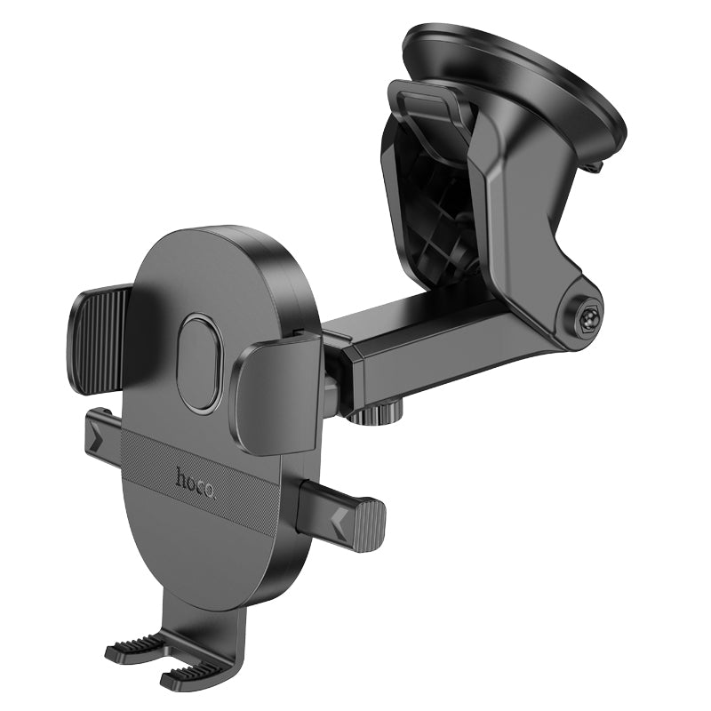 H19 Mighty One-button Car Phone Holder Dashboard Black Color - hocotech