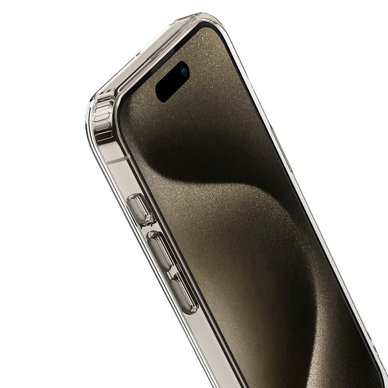 Magnetic Smart Phone Case Anti-Fall for iPhone 15 Pro Transparent - hocotech