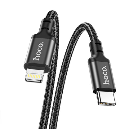 X14 Super Fast Double Speed PD Charging Data Cable for iP (L=2M) - hocotech