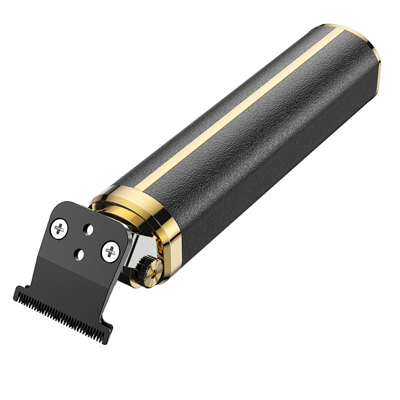 HP22 Retro Design Engraving Electric Hair Clipper Black & Gold Color - hocotech