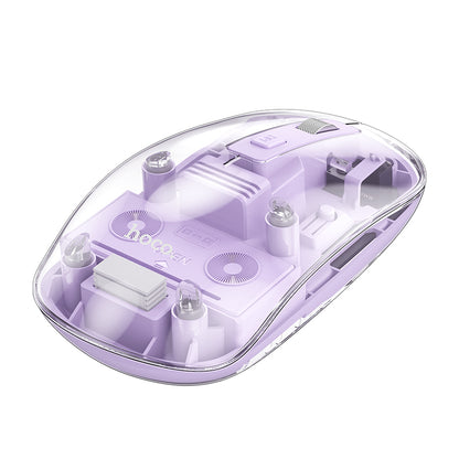 GM29 Mysterious Dual-mode Silent Wireless Mouse (Black, White, Purple Color) - hocotech