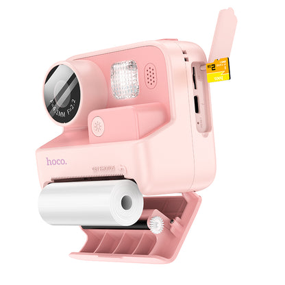 DV200 Dual Lens Children Printing Camera (Pink, Orange Color) - hocotech