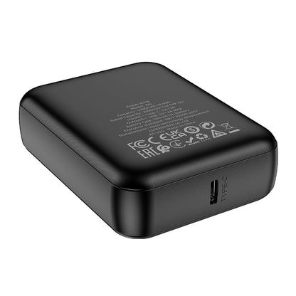 J96 Strider Mini Power Bank Typ-C Input Led Battery Indicator 5000mAh Black Color - hocotech
