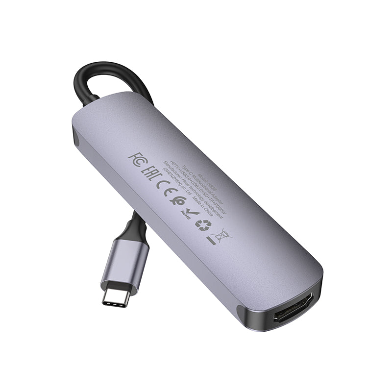 HB28 Type-C Multi-function Converter (HDTV+USB3.0+USB2.0+SD+TF+PD) - hocotech