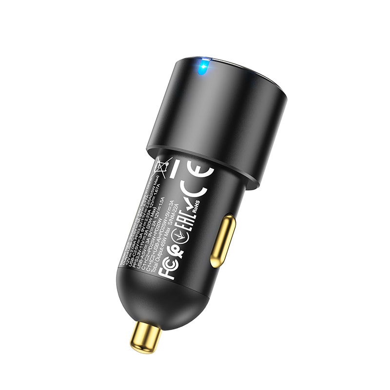 NZ6 Dual PD +QC 3.0 Three ports (2C1A) Car Phone Charger PD45W - hocotech