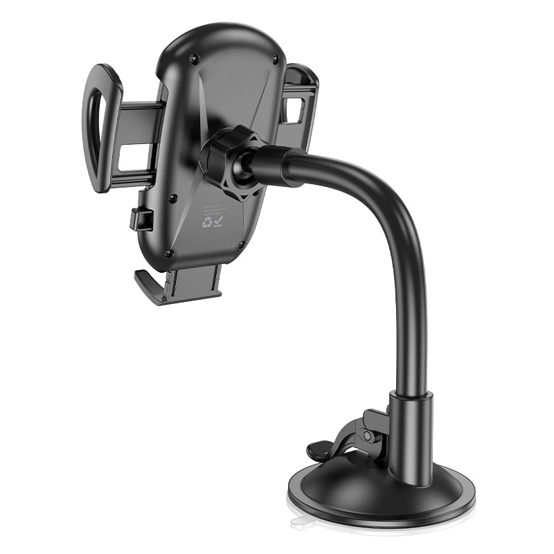 H10 Car Phone Holder Windshield / Dashboard Black Color - hocotech