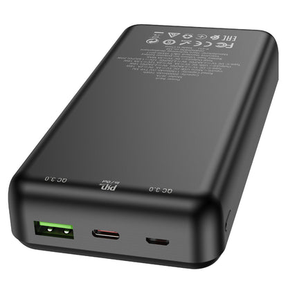 J87A Tacker Large Capacity Power Bank PD20W+QC3.0 20000mAh (Black, White Color) - hocotech