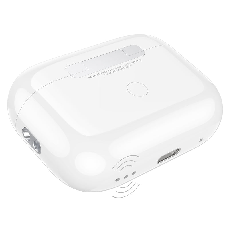EW51 True Wireless ANC Noise Reduction Bluetooth Headset White Color - hocotech