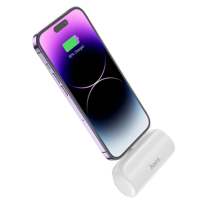 J106 Pocket Power Bank with Folding Stand iP 5000mAh (Black, White Color) - hocotech