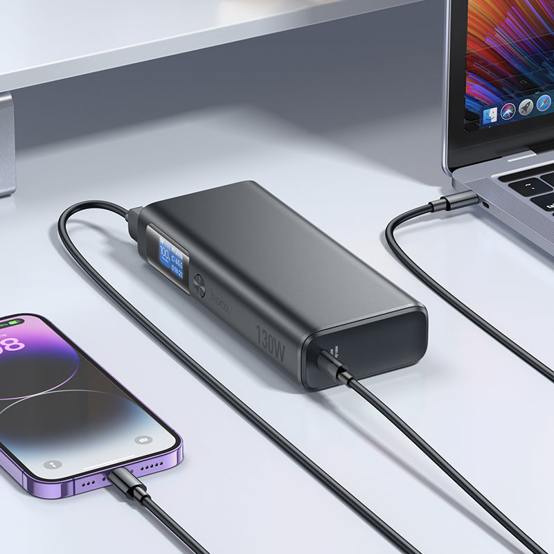 Q17B Fast Charging 130W Power Bank 20000mAh Aluminum Alloy Shell - hocotech