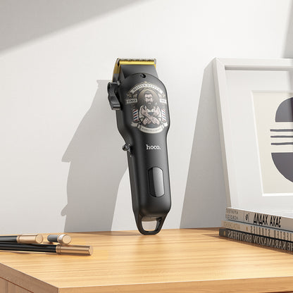 HP20 Electric Hair Clipper with Digital Display Black & Gold Color - hocotech