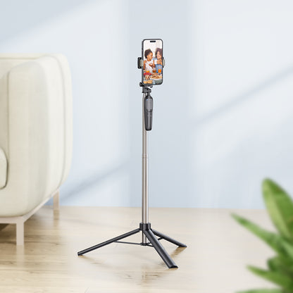K19 Soul Ultra High Wireless Selfie Stick and Broad Cast Phone Holder Black Color - hocotech