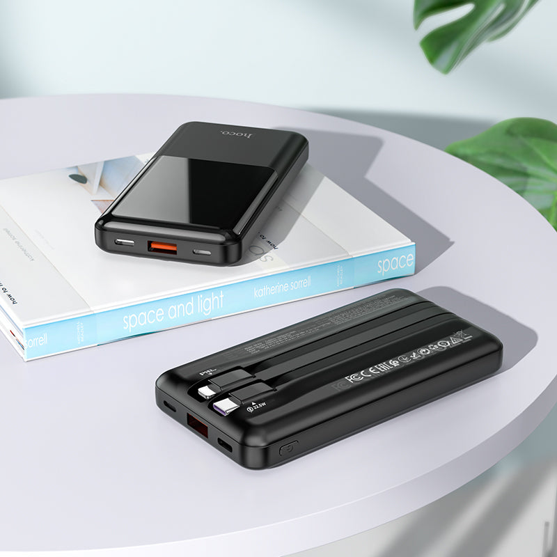 HOCO Q9 Pro Power Bank 10,000mAh Type-C Input Black Color - hocotech