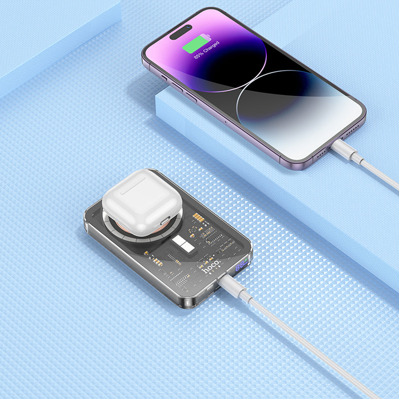 Q14 Transparent PD20W Magnetic Fast Charge Power Bank 5000mAh - hocotech