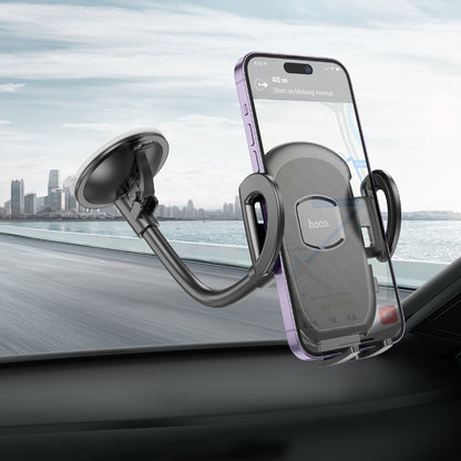 H10 Car Phone Holder Windshield / Dashboard Black Color - hocotech
