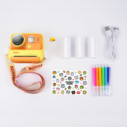 DV200 Dual Lens Children Printing Camera (Pink, Orange Color) - hocotech