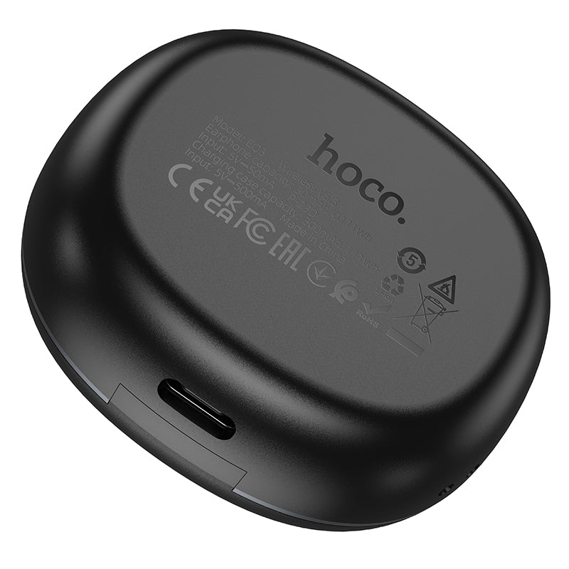 EQ3 Smart True Wireless Bluetooth Headset (Black, Purple, White, Beige Color) - hocotech