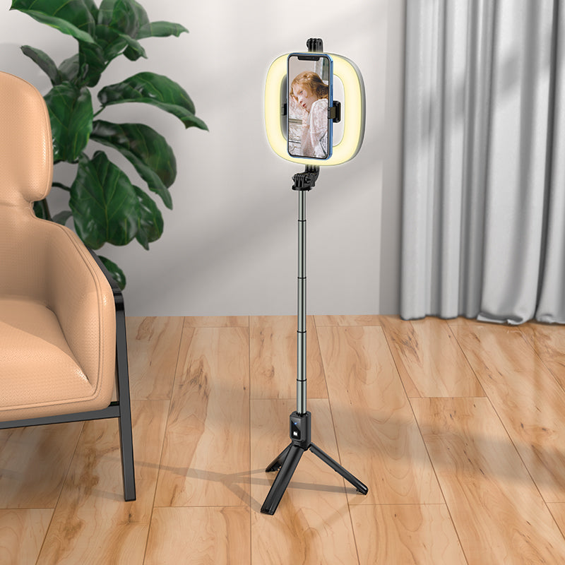 LV03 Plus Fill Light Live Streaming Stand Black Color - hocotech