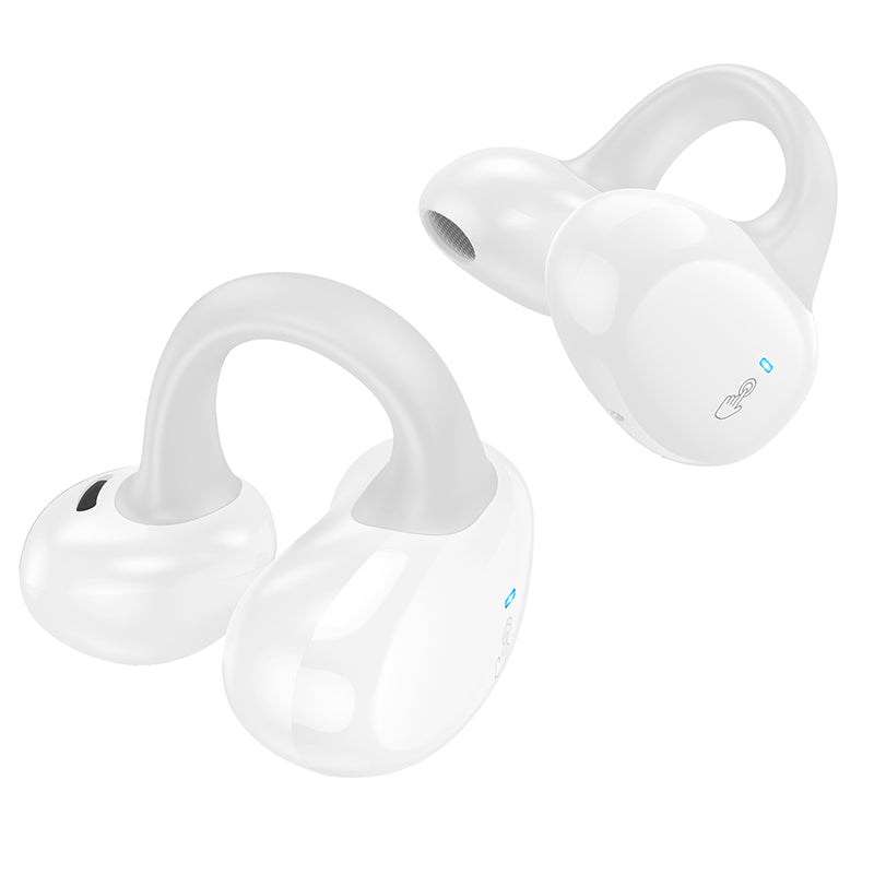 EW57 Auspicious Clip-on True Wireless Bluetooth Headset (Black,White Color) - hocotech