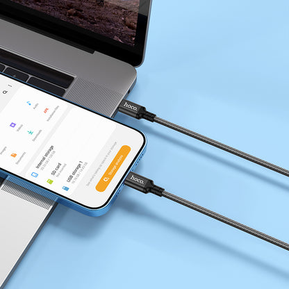 X14 Super Fast Double Speed PD Charging Data Cable for iP (L=2M) - hocotech