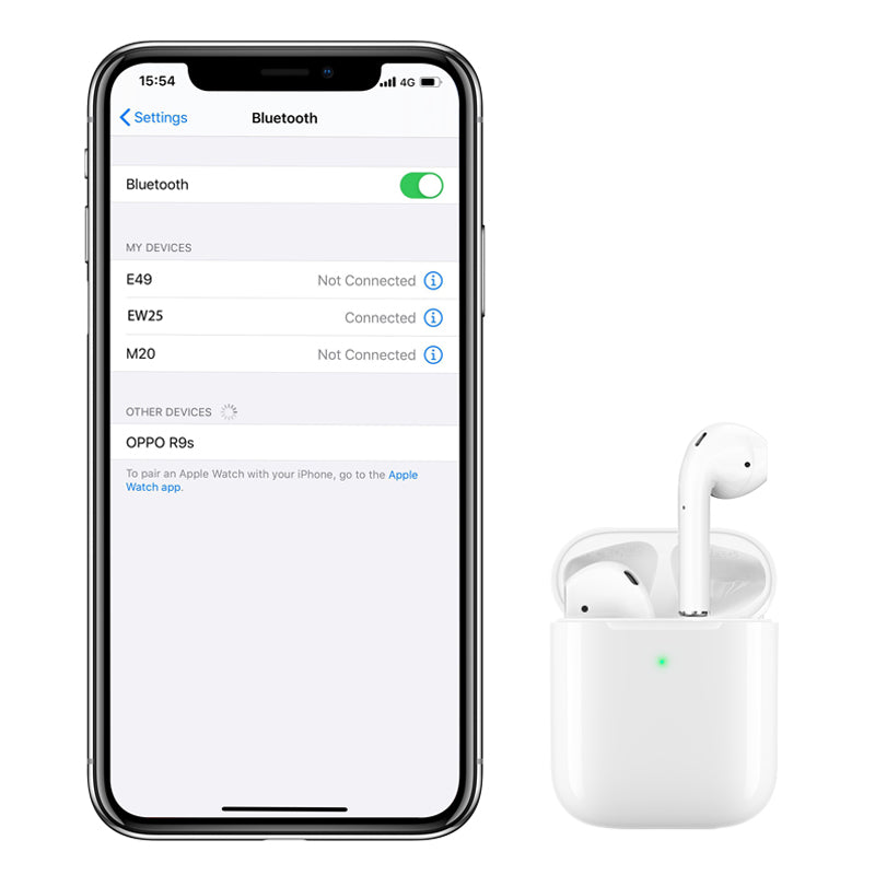 EW25 True Wireless Bluetooth Headset (White Color) - hocotech