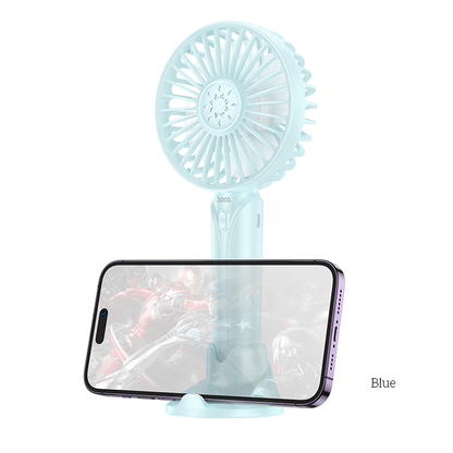 HOCO DF07 Cool Easy Handheld Small Fan White Color - hocotech