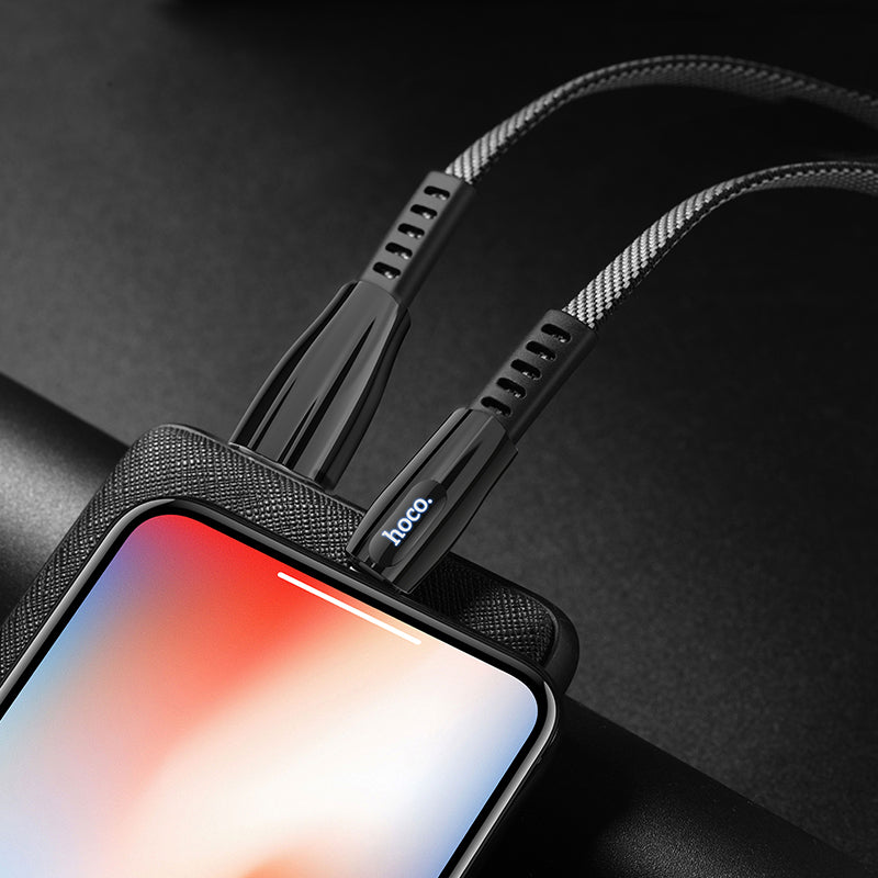 U70 Splendor Anti-Bending Charging Data Cable for iP - hocotech