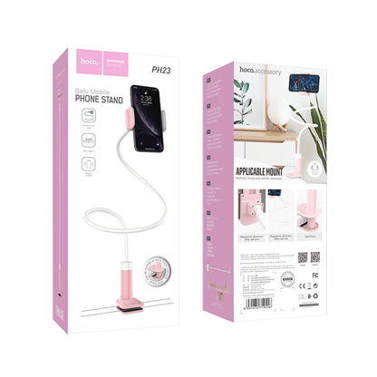 PH23 Balu Mobile Phone Stand Pink White Color - hocotech