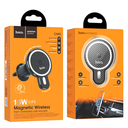 CA85 Ultra-fast Magnetic Wireless Charging Car Holder - hocotech