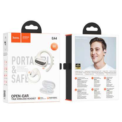 EA4 Cloud Open True Wireless BT Headset (Black, Milky White Color) - hocotech