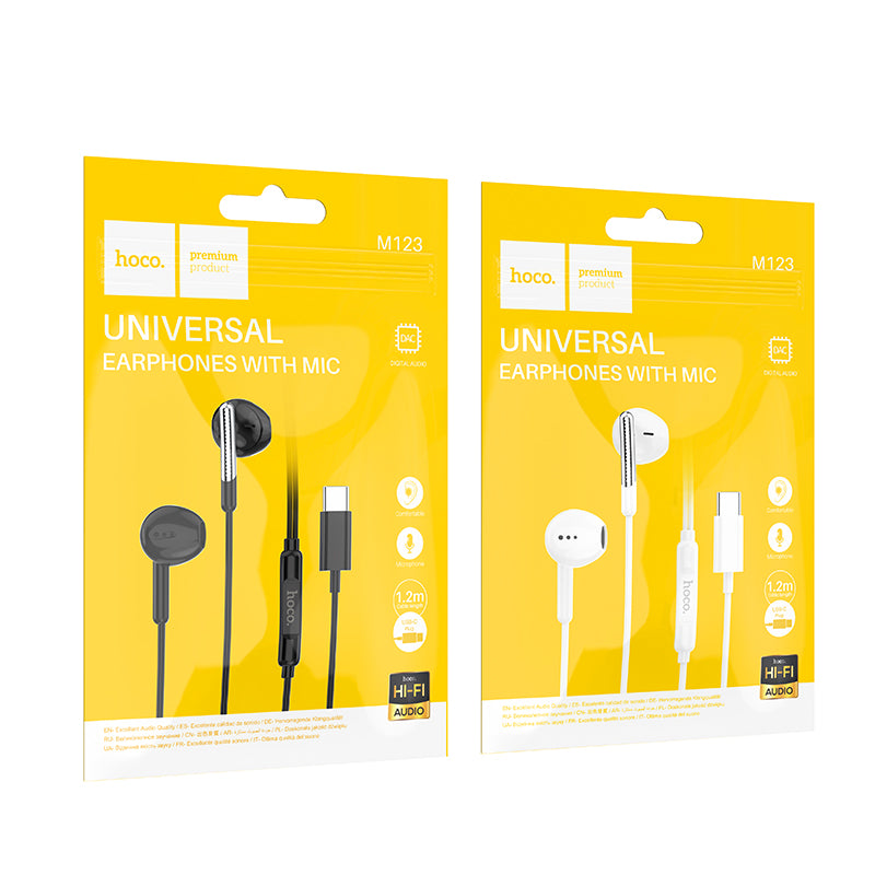 M123 Glory Universal Digital Earphones with Microphone Type-C - hocotech