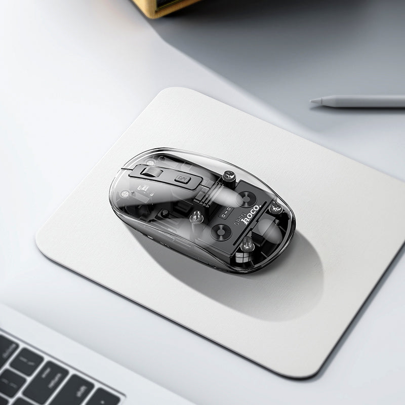 GM29 Mysterious Dual-mode Silent Wireless Mouse (Black, White, Purple Color) - hocotech