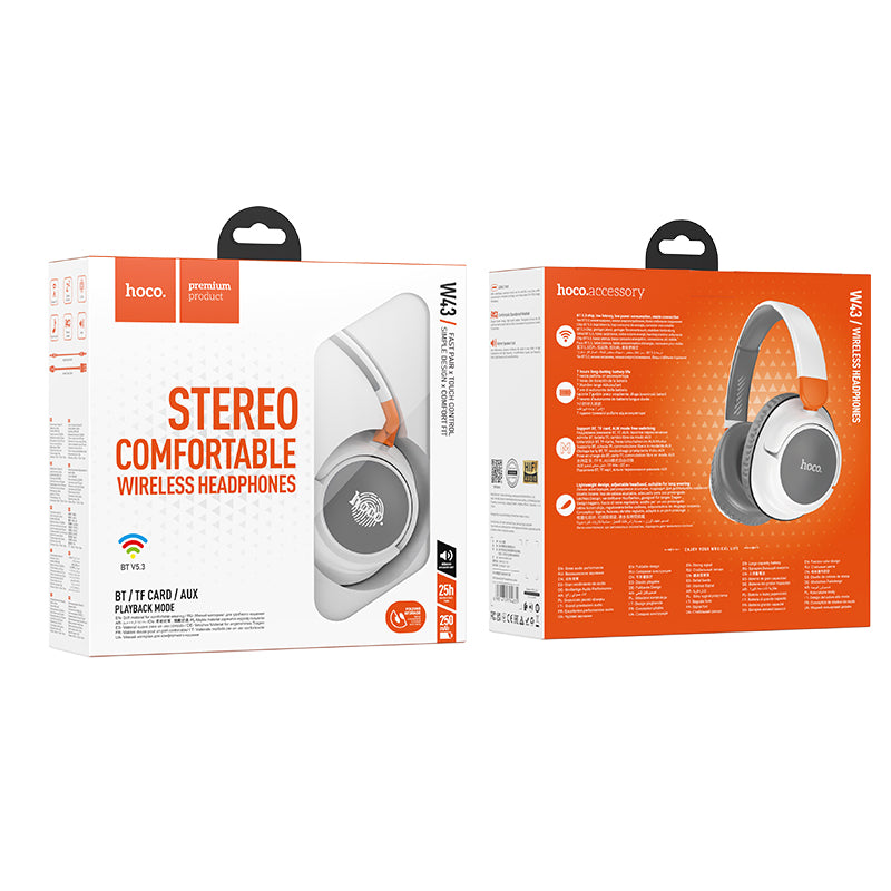 W43 Adventure Stereo Comfortable Wireless Headphones - hocotech