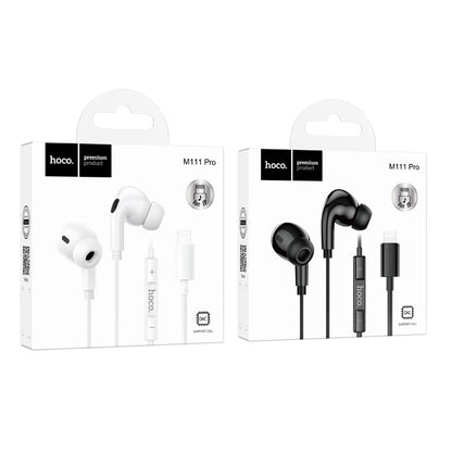 M111 Pro Primero Digital Headset iP with Volume Adjustment White Color - hocotech