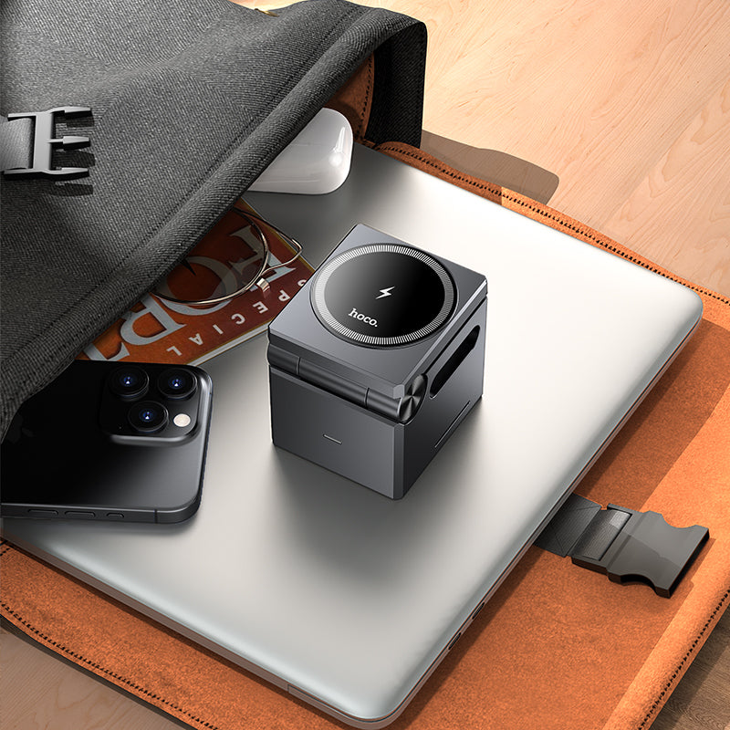 CQ8 Folding 3-in-1 Magnetic Wireless Fast Charger - hocotech